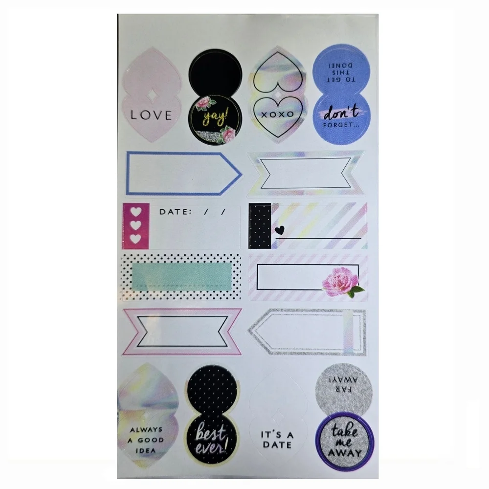 Monthly Multicolor Paper Sticker Book - Over 500 Planner Stickers